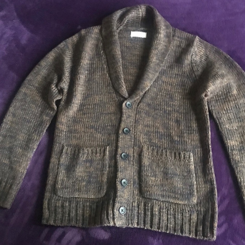Peek Boys Shawl Collar Button-Front Sweater Cardigan - NWOT